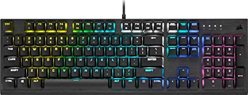 Corsair Tastiera Da Gioco Meccanica K60 Rgb Pro Low Profile (Cherry Mx Low Profile Speed: Veloce E Altamente Preciso, Alluminio Resistente, Retroillum