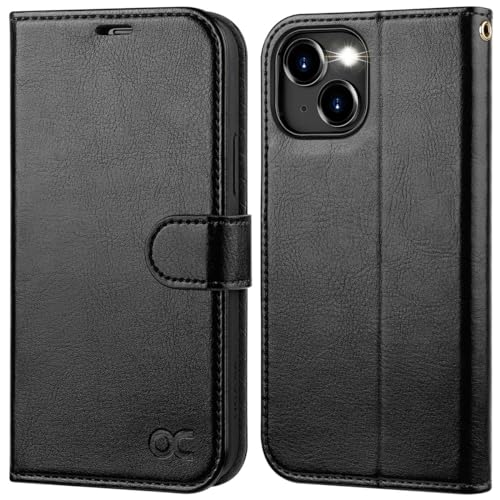 Ocase Custodia Iphone 15, Cover Iphone 15 Interno Tpu Antiurto Portafoglio [Rfid Blocking] [Carta Fessura] [Supporto Stand] Custodie In Pelle Per Ipho