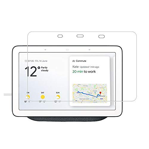 Zshion - Pellicola Proteggi Schermo Per Google Home Hub/Google Nest Hub, Durezza 9H, In Vetro Temperato Per Google Home Hub, Anti-Impronte, Trasparent