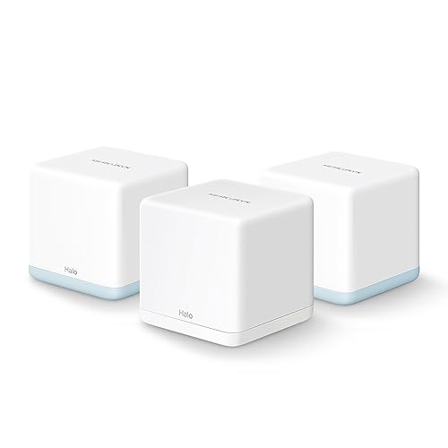 Tp-Link Mercusys Mesh Dual-Band Ac1200Mbps, 2 Porte Ethernet Gigabit, Modalità Router E Access Point, 3 Pezzi Con Copertura Fino A 320 ㎡, Halo H32G(3-