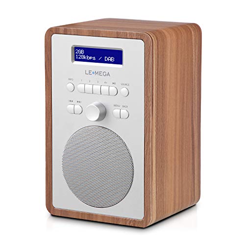 Lemega Cr2+ Dab/Dab+ Radio Digitale,Fm Radio Digitale,Dab Radio Alimentata Dalla Rete,Doppio Allarme Orologio,Timer Per Dormire In Cucina,20 Preimpost