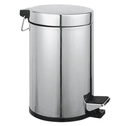 Maurer Cestino Porta Rifiuti Per Wc Acciaio Inox Cromato Capacita' 5 Lt 20X27H Cm