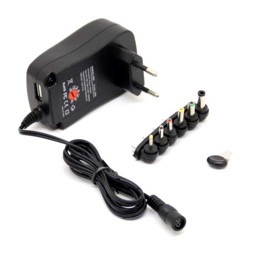 Top Chargeur * Adattatore Caricatore Caricabatteria Alimentatore Universale 30W Dc 3V 4.5V 5V 6V 7.5V 9V 12V Usb Regolabile Multi-Spina