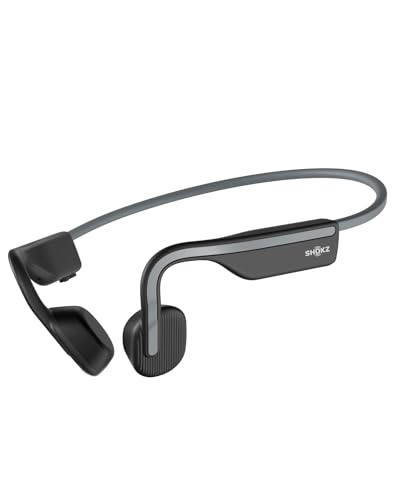 Shokz Openmove, Cuffie Bluetooth 5.1, Auricolari Senza Fili Conduzione Ossea,Ricarica Usb-C, Sicurezza Fit,Microfoni Integrati, Prova Di Sudore, Micro