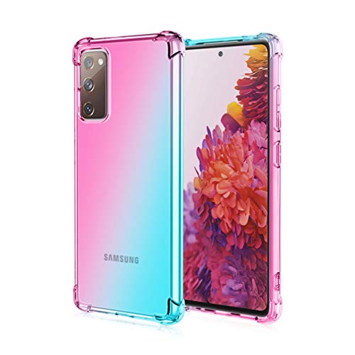 Haotian Cover Per Samsung Galaxy S20 Fe 5G Coque, Custodia In Tpu Gradiente Color Case Cover, [Angoli Rinforzati] Custodia Di Protezione Trasparente A