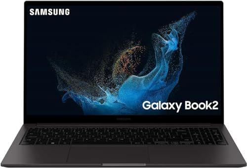 Samsung Galaxy Book2 Laptop, Ultrafino, 15.6'' Fhd Led, Intel Core I5 Di Dodicesima Generazione, Intel Iris Xe, Ram 16Gb Lpddr4X, 512Gb Nvme Ssd, Wind
