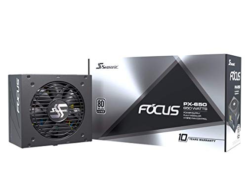 Seasonic Focus Px-650 Fully Modular Pc Power Supply 80Plus Platinum 650 Watt