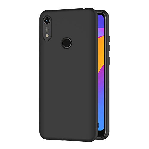 Aicek Cover Per Honor 8A / Huawei Y6 2019, Cover Honor 8A Nero Silicone Case Molle Di Tpu Sottile Custodia Per Honor 8A (6.09 Pollici)