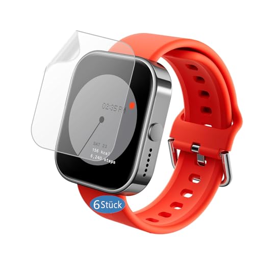 Frgnie Pellicola Protettiva Compatibile Con Cmf By Nothing Smartwatch (6 Pezzi), Pellicola Protettiva Senza Bolle, Pellicola In Tpu Flessibile Hd
