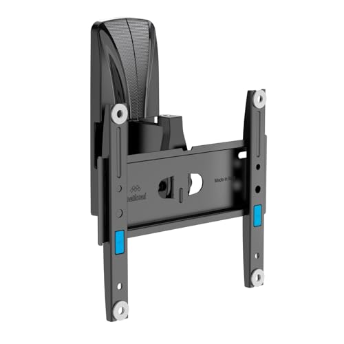 Meliconi Space System Turn 200, Supporto Tv Parete, Staffa Tv 26"-45", Vesa 50-75-100-200, Portata Max 30 Kg, Rotazione Verticale -5°/+12°, Rotazione