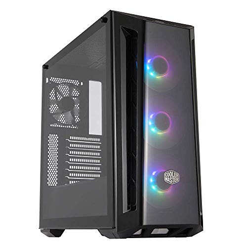 Cooler Master Masterbox Mb520 Argb - Case Pc Atx Con Pannello Anteriore Sfumato, 3 Ventole Da 120Mm Preinstallate, Pannello Laterale In Vetro, Configu