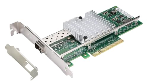 Qsfptek 10G Sfp+ Scheda Di Rete Per Intel X520-Da1, 10Gb Singola Sfp+ Port Ethernet Pcie Express Scheda Di Rete With Intel 82599En Chip, Pcie 2.0X8, L