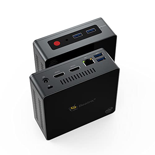 Beelink Mini Pc Gk Mini Intel Processor J4125(Up To 2.7Ghz) Windows 10, 8G Ddr4/128G Ssd Intel Mini Computer,4K Uhd,2.4G/5G Dual Wifi,Bt4.0,Dual Hdmi 