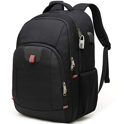 Della Gao Zaino Antifurto Zaino Porta Pc Uomo Lavoro Impermeabile Usb Zaini Laptop 17.3 Pollici Computer Portatile Borsa Multifunzionale Casual Viaggi