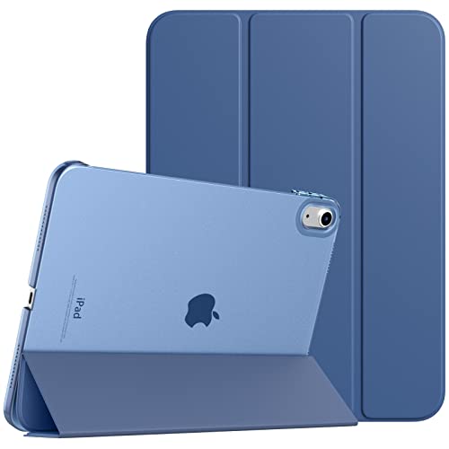 Timovo Cover Custodia Compatibile Con Ipad 10 Generazione 10,9" 2022, Ipad 10 Cover Con Retro In Pc Rigido Semi-Trasparente, Funzione Di Auto Sveglia/