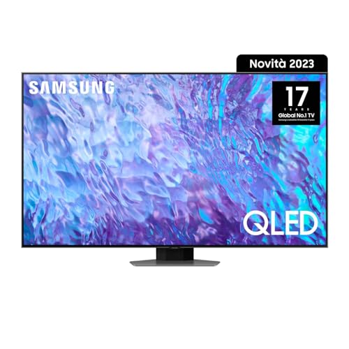Samsung Tv Qe98Q80Catxzt Qled 4K, Smart Tv 98" Processore Neural Quantum 4K, Superslim, Quantum Hdr+, Dolby Atmos, Integrato Con Bixby E Alexa, Compat