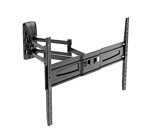 Meliconi Space System Dualmotion 600 Easy, Supporto Tv Parete Doppio Braccio E Doppia Rotazione, Staffa Per Tv A Schermo Piatto Da 40" A 82", Attacco