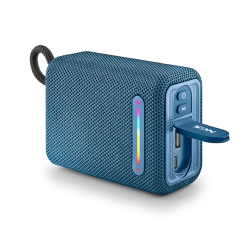Ngs Roller Furia 1 Blue - Altoparlante Portatile Compatibile Con Tecnologia Bluetooth, Luci Rgb, Impermeabilità Ipx6, 15 W, True Wireless, Usb, Durata