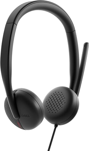 Dell Pro Wh3024 - Casque Filaire Avec Élimination Du Bruit Par L Ia. Dell Wh3024-Dww