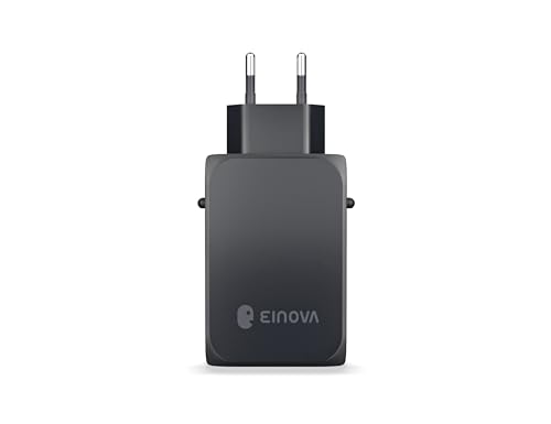 Einova Sirius 65W Caricatore Usb-C Alimentatore Leggero E Tascabile Per Pc | Tecnologia Gan | Compatibile Con Smartphone Apple E Android, Pc E Tablet