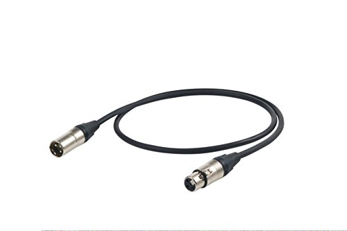 Proel Eso210Lu05 Esot Eric Cavo Audio (3 Poli Xlrm A 3 Poli, Con Connettori Neutrik Xlrf, 0,5 M, Nc3Fxx Hpc210 Nc3Mxx) Nero