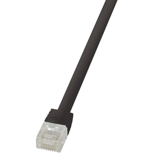 Logilink Patchkabel Kat.6 U/Utp Slimline Schwarz 1,00M