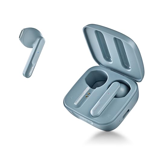Ngs Artica Move Rain - Auricolare Wireless Compatibile Con Tecnologia Bluetooth 5.3. E Tws. Batteria Da 28 Ore, Controllo Touch, Tecnologia Enc, Blu