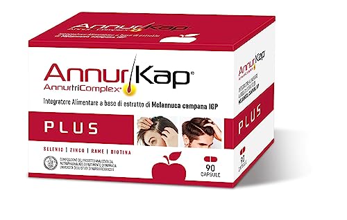 Annurkap Plus | 90 Capsule | Estratto Naturale Di Mela Annurca | Melannurca, Con Selenio, Zinco, Rame E Biotina