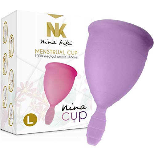 Nina Kikí Coppetta Mestruale, Taglia L, Lillà – 100 Gr