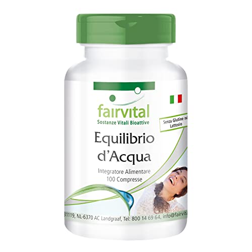 Fairvital | Acqua Compresse - Massa Per 100 Giorni - Vegan - Alto Dosaggio - 100 Compresse - Pillole D'Acqua