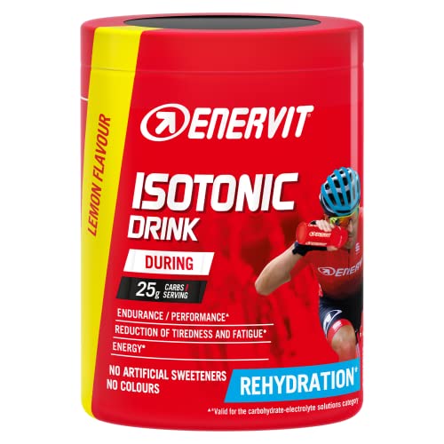 Enervit, Isotonic Drink, Integratore Gusto Limone, Bevanda Reidratante, Per Sforzi Prolungati, Riduce La Stanchezza, Con Vitamina D, Tiacina E Niamina