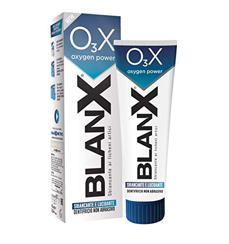 Blanx Dentifricio O3X, Sbiancante, Lucidante, Naturale Con Ossigeno Attivo, Licheni Naturali, 75 Ml, 1