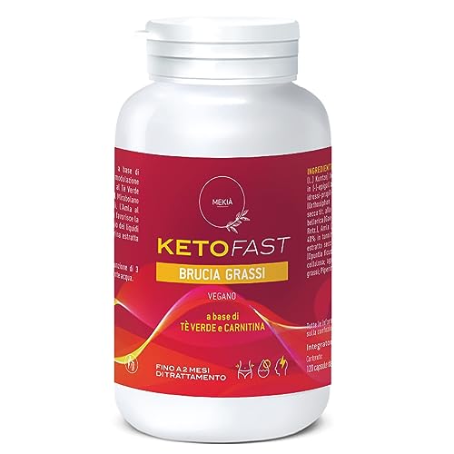 Mekià® Brucia Grassi Potenti Veloci Forte Dimagrante, Integratori Per Dimagrire Efficaci,Drenante E Diuretico Termogenico.Carnitina Garcinia Cambogia