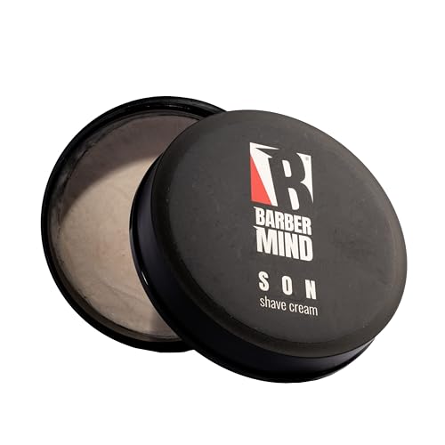 Barber Mind - Son Crema Rasatura 150Ml - Crema Rasatura Barba Uomo Per Una Rasatura Scorrevole E Una Pelle Morbida - Made In Italy
