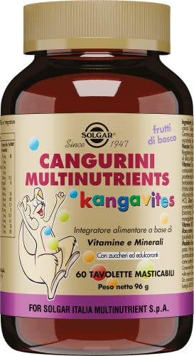Solgar Cangurini Multinutrients Masticabile Frutti Di Bosco, 1.0 Kilograms, 60.0 Unità, 1 Item