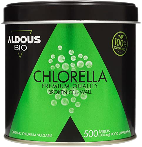 500 Compresse Di Clorella Bio Pura - Scorta Per +5 Mesi | 100% Naturale - Saziante - Detox | Proteine Vegetali Ricchi Di Clorofilla | Aumenta L'Energi