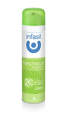 Infasil Deodorante Spray Freschezza Dinamica Con Molecola 2C, Betaciclodestrina, Senza Alcol E Con Antibatterico, Efficace Fino A 24H, 150 Ml