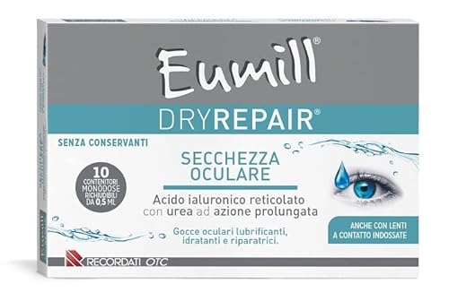 Eumill Dryrepair Gocce Oculari Per Secchezza Oculare, 10 Monodose Da 0,5Ml