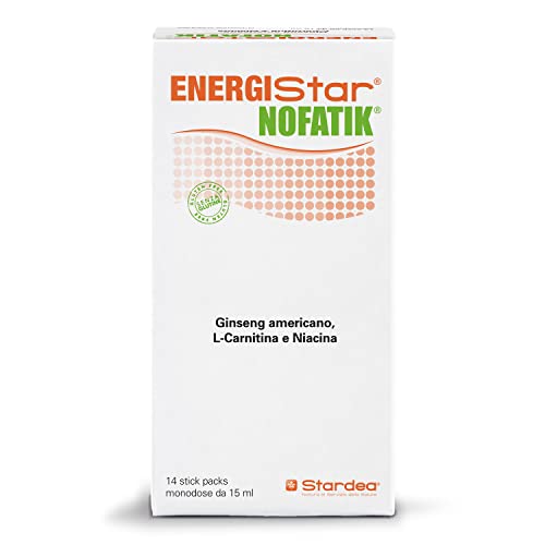 Energistar Nofatik | Integratore Alimentare Riduzione Stanchezza E Affaticamento | Supporta L'Organismo In Condizioni Di Stress Psico-Fisico | 14 Stic