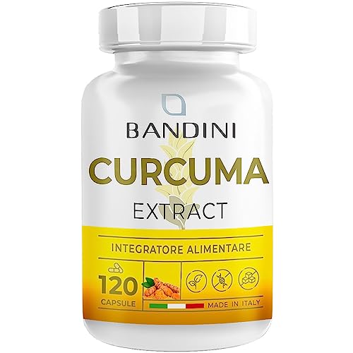Bandini® Curcuma 700Mg 120 Capsule Vegane Ad Alto Dosaggio (Fornitura Per 4 Mesi) - Con Piperina E Pepe Nero - Antinfiammatorio Per Dolori Mestruali E