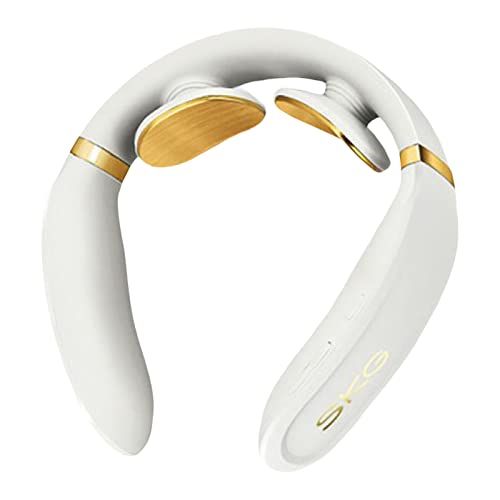 Skg K6E-Weiss - Massaggiatore Cervicale Con Indicatore Di Calore Per Alleviare Il Dolore Al Collo