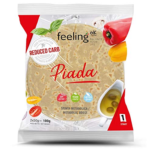 Feeling Ok Piadina Alto Contenuto Di Proteine E Fibre. Confezione Da 2X50Gr (100Gr)