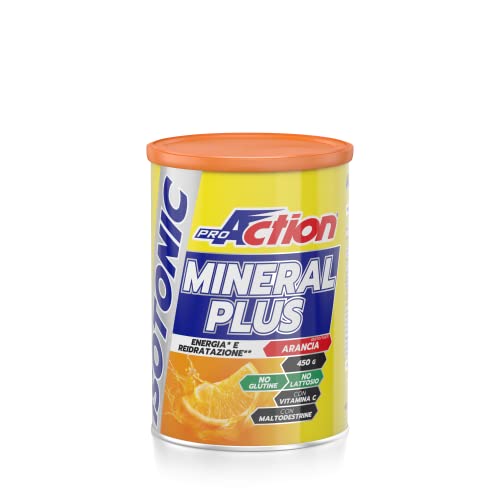 Proaction Mineral Plus Isotonic - Integratore Salino Isotonico Per Tutti Gli Sport - Gusto Arancia - Latta Da 450 G