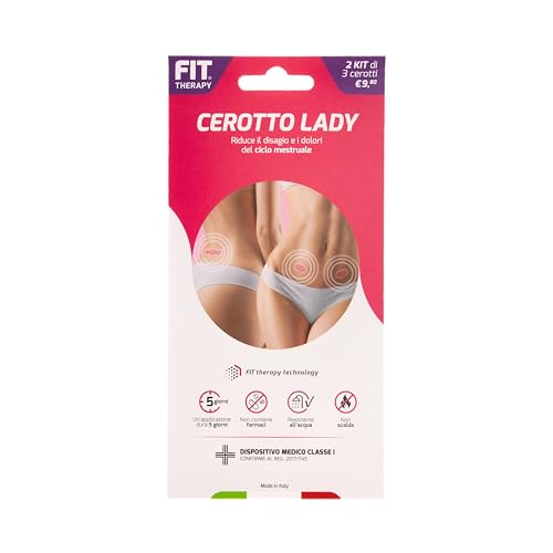 Cerotti Dolori Mestruali, Senza Farmaci, Durano 5 Giorni - Dispositivo Medico Per Dolori Da Ciclo - 2 Kit Di 3 Cerotti