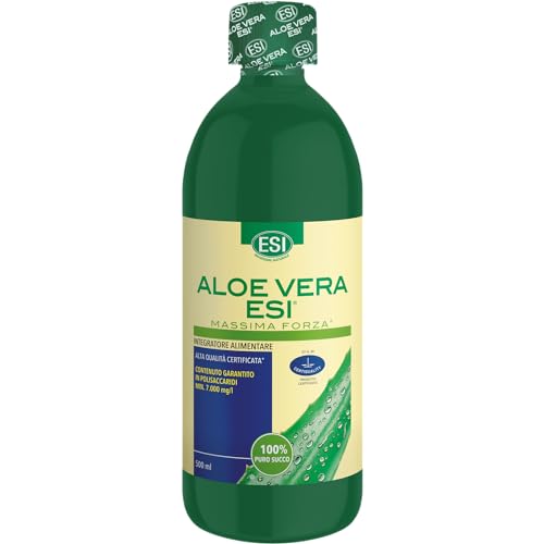 Esi - Aloe Vera Massima Forza, Integratore Alimentare Di Puro Succo Concentrato, Per Il Benessere Del Sistema Digerente, Ad Alto Valore Nutriente, Sen