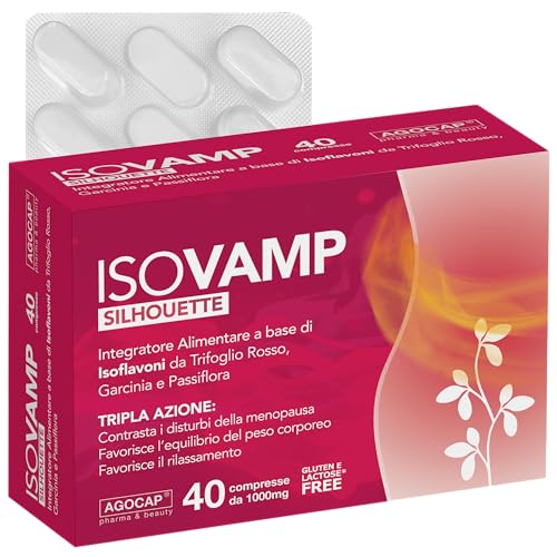Agocap Isovamp Integratore Sostiene La Menopausa, A Base Di Trifoglio Rosso, E Cimicifuga | Controlla Le Vampate Di Calore, Sbalzi D’Umore