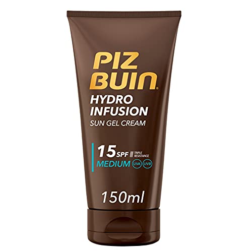 Puiz Buin, Crema Solare Gel, Hydro Infusion, 15 Spf, Protezione Media, Sun Gel Cream, Filtro Solare Uva/Uvb, Rinfresca Protegge Idrata, 150Ml