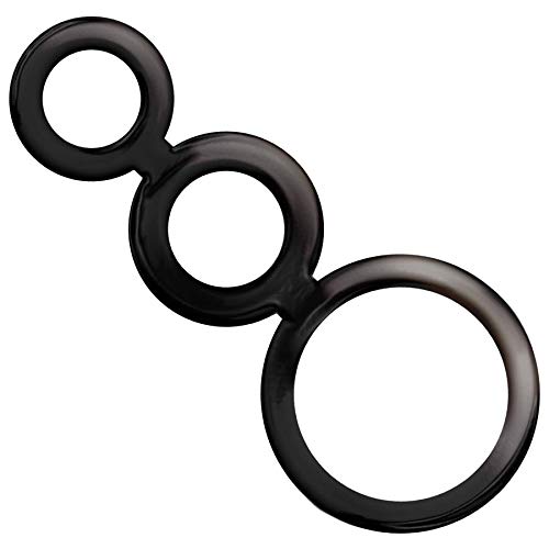 Addicted Toys Set Anillos Pene Y Testiculos Negro