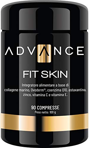 Fit Skin 90 Compresse - Collagene Marino, Ovoderm®, Coenzima Q10, Astaxantina, Zinco, Vitamina C E Vitamina E Per Il Benessere Della Tua Pelle