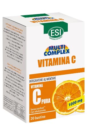 Esi Multicomplex - Vitamina C Pura 1000Mg Integratore Alimentare, 20 Bustine